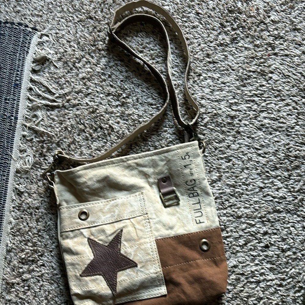 Myra Brown/Tan Crossbody